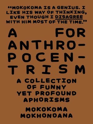 cover image of A for Anthropocentrism